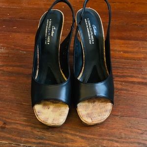 Donald J. Pliner Platform Sling Backs